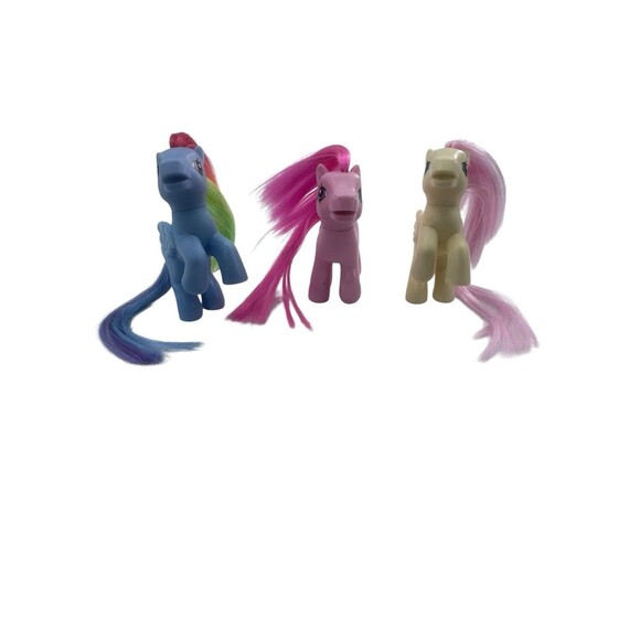 My Little Pony 2019 Retro Rainbow Lot Of 3 Pink Butterfly 6” Fast Shipping - Picture 6 of 16